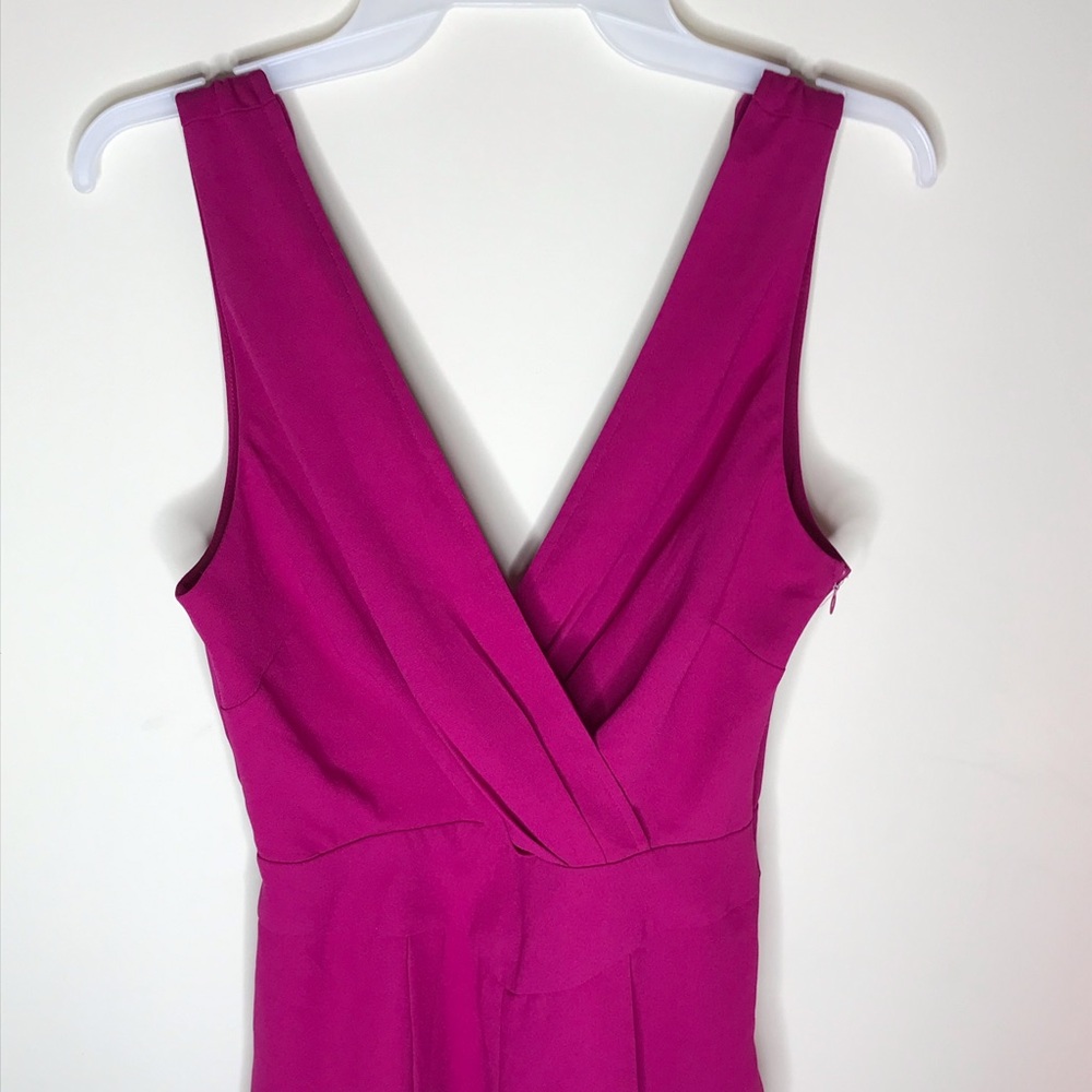 Fuchsia Purple Short Jumpsuit